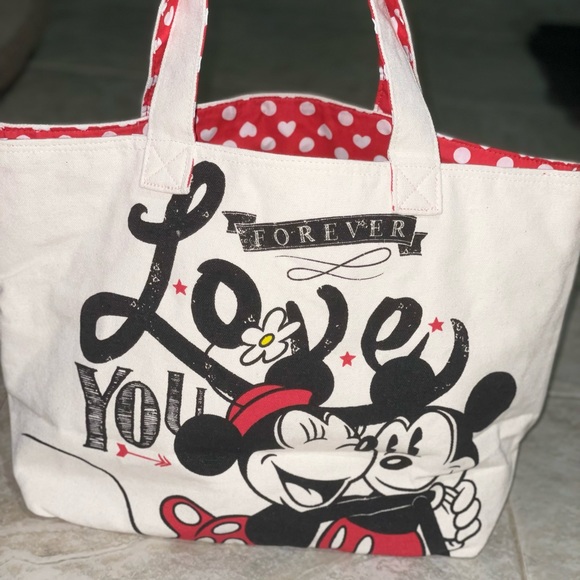 Disney Mickey and Minnie Mouse Tote Bag - Picture 4 of 11